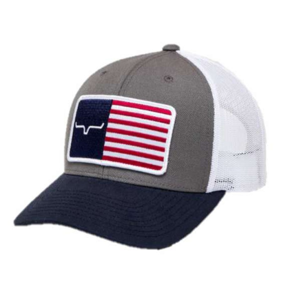 Fashions * | Kimes Ranch Unisex American Trucker Charcoal Hat S22-012003 Discount Online