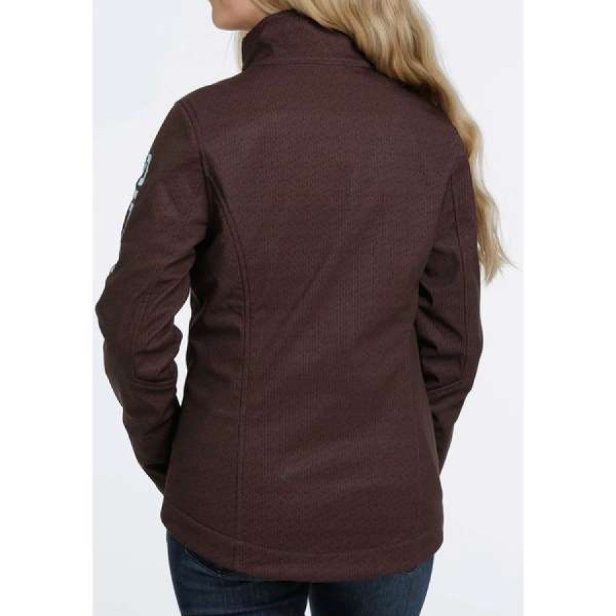 Fashions * | Cinch Ladies Printed Concealed Carry Bonded Jacket Maj9866024 Lower Prices Brown