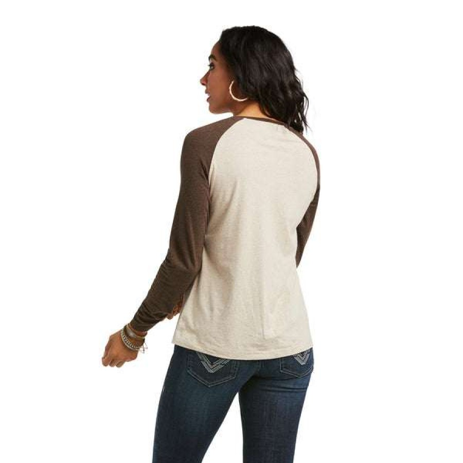 Fashions * | Ariat Ladies Real Graphic Long Sleeve T-Shirt 10038060 Flash Sale