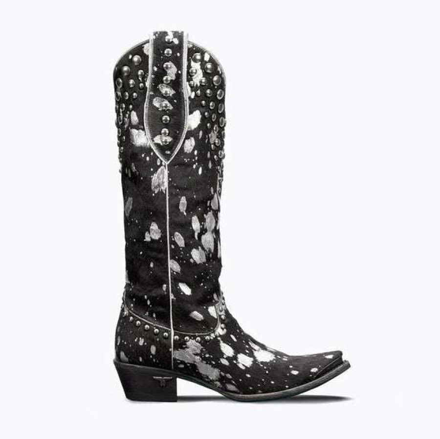 Booties * | Lane Ladies Wild Hair Sterling Cinder Black Snip Toe Boots Lb0486B Exclusive