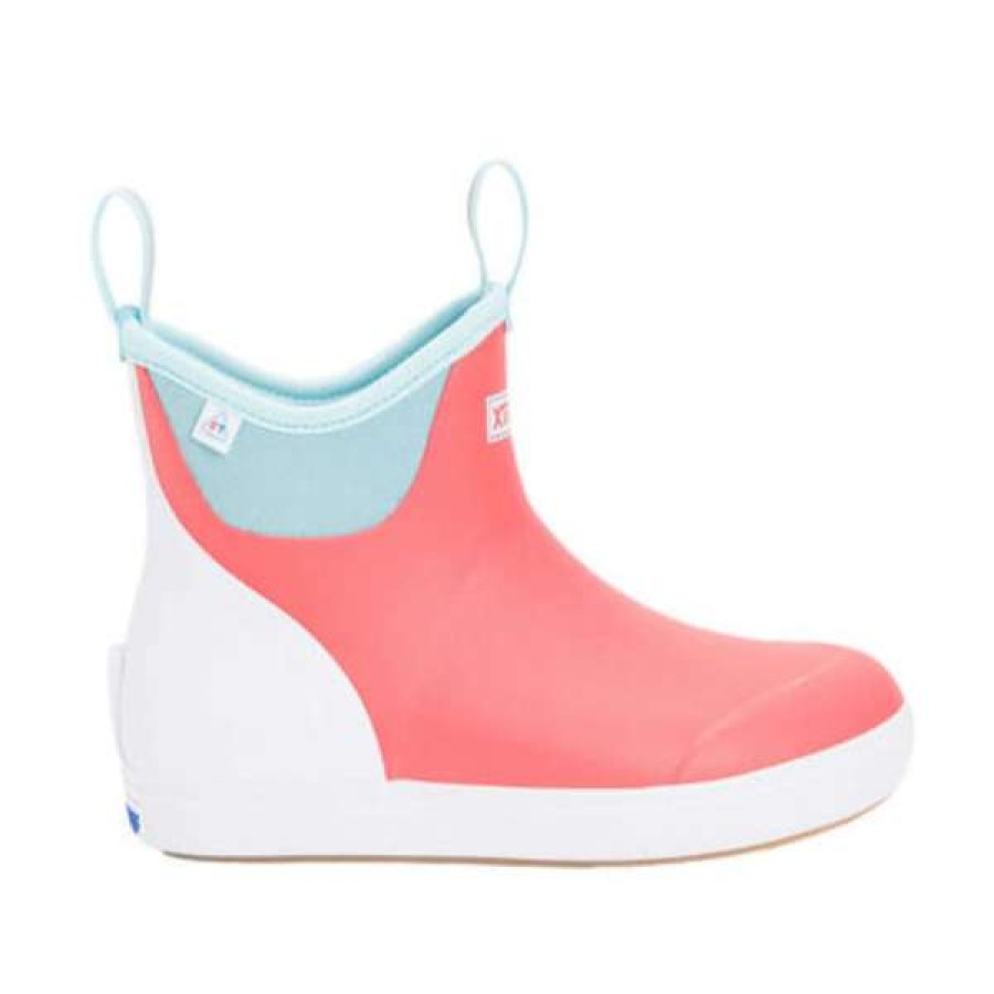 Booties * | Xtratuf Ladies Yulex Ankle Deck Eco Coral Pull On Boots Xwab-7Ec Excellent Quality