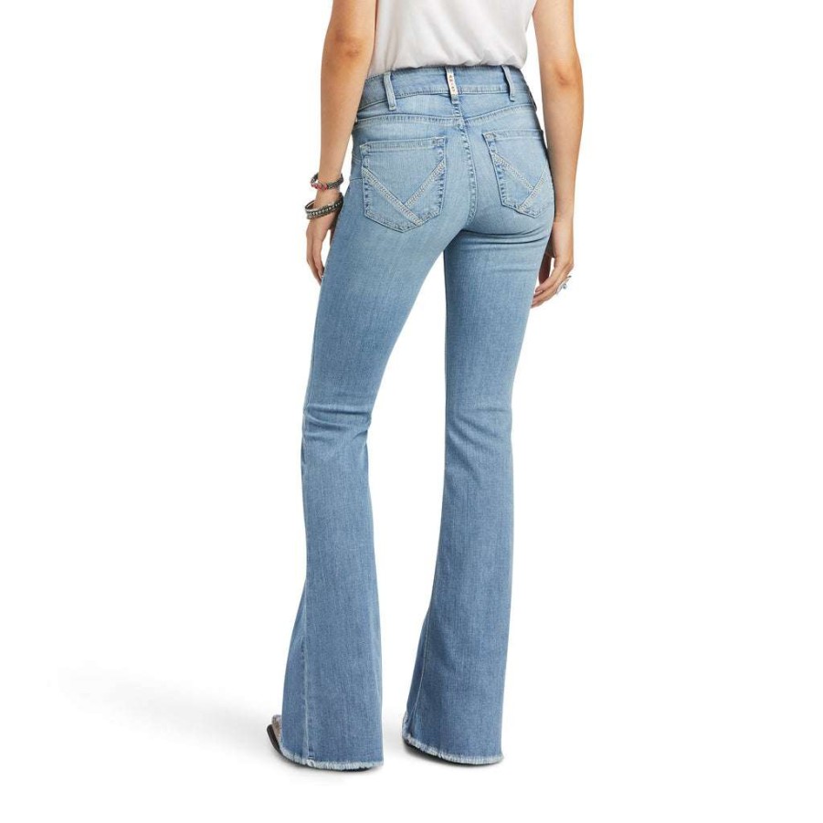 Fashions * | Ariat Ladies R.E.A.L Perfect Rise Regina Flare Jeans 10040503 Lower Prices