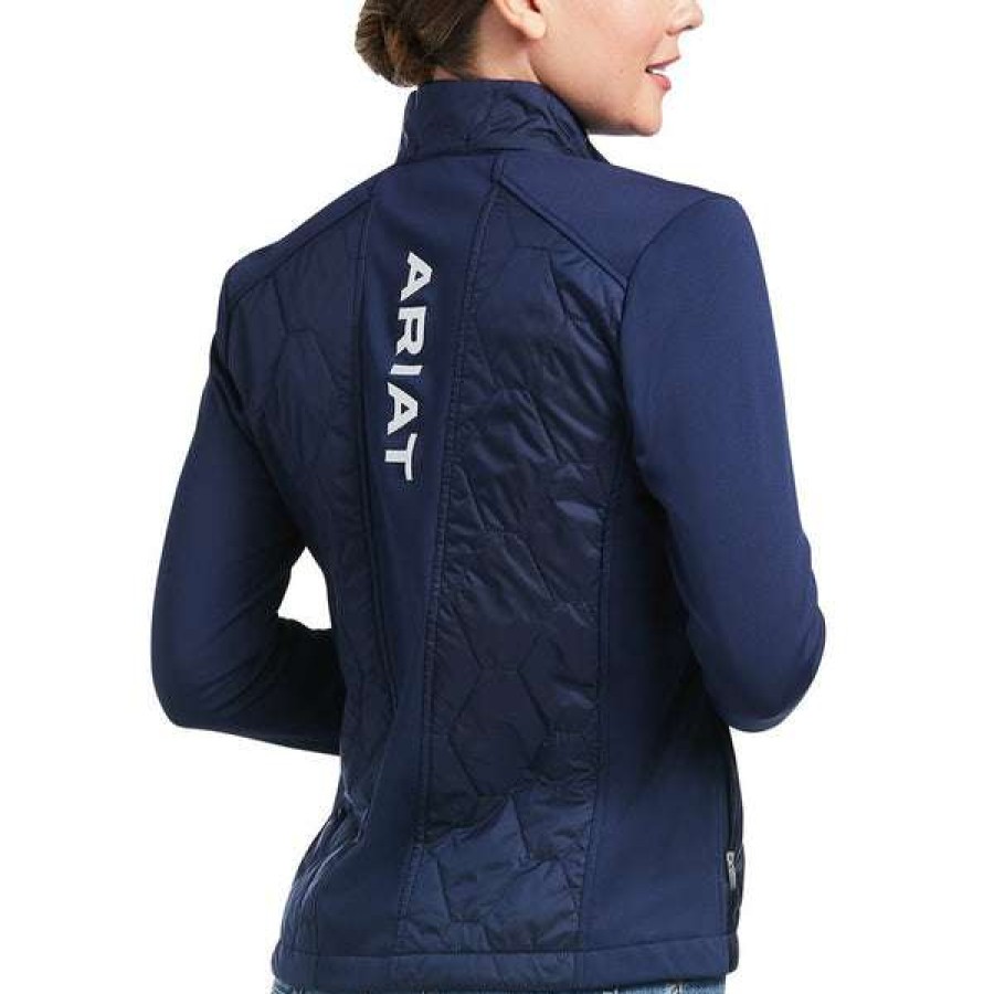 Fashions * | Ariat Ladies Fusion Team Navy Insulated Jacket 10039219 Promotions