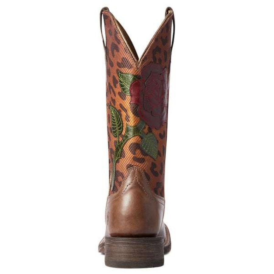 Booties * | Ariat Ladies Circuit Rosa Cedar & Leopard Print Boots 10038278 Shop