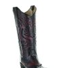 Booties * | Circle G By Corral Ladies Black Embroidery Boots L5500 Exclusive Red