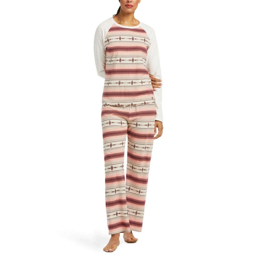 Fashions * | Ariat Ladies Western Print Pajama Set 10037917 Promotions