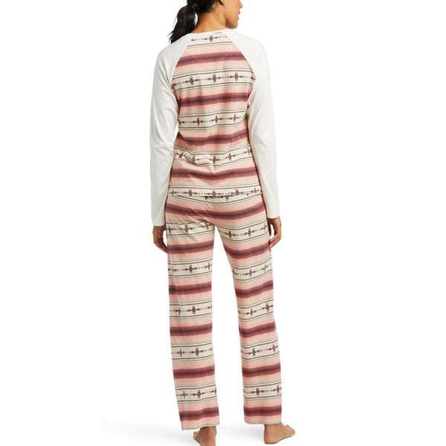 Fashions * | Ariat Ladies Western Print Pajama Set 10037917 Promotions