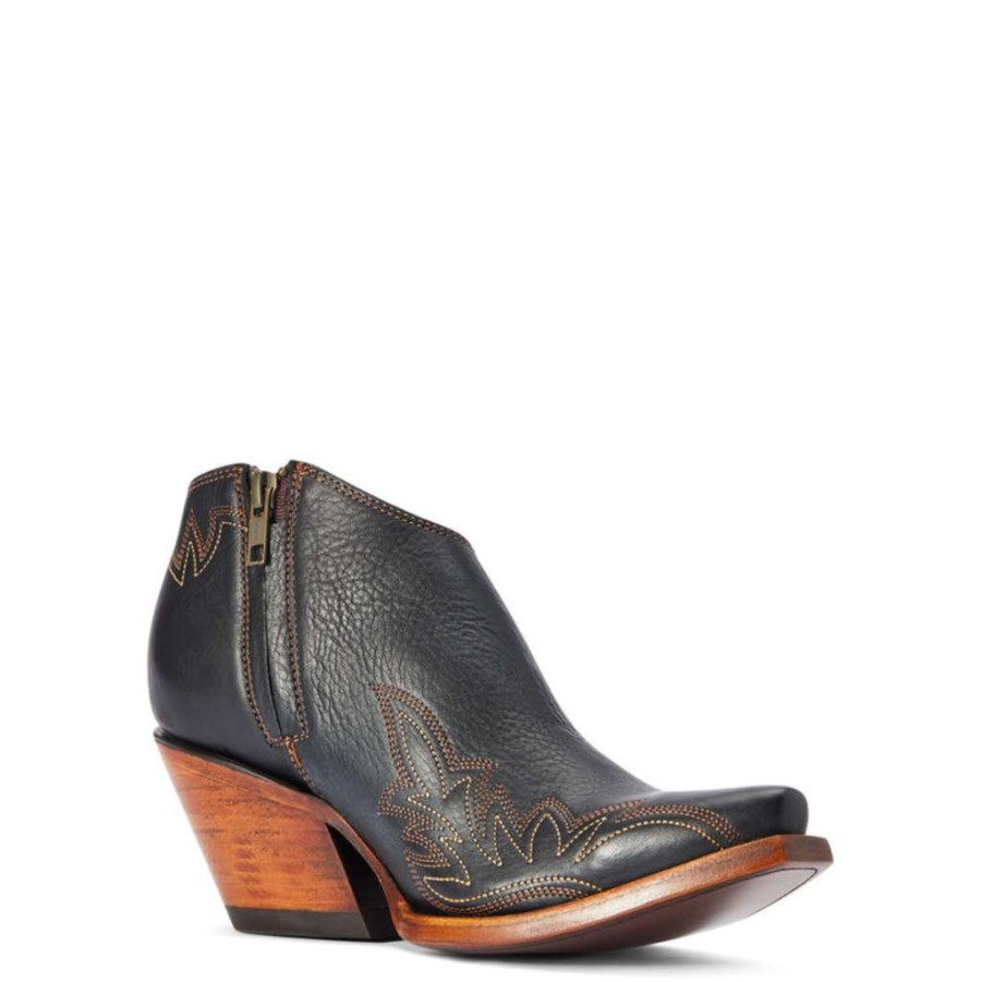 Booties * | Ariat Ladies Jolene Cash Snip Toe Western Booties 10042427 Excellent Quality Black