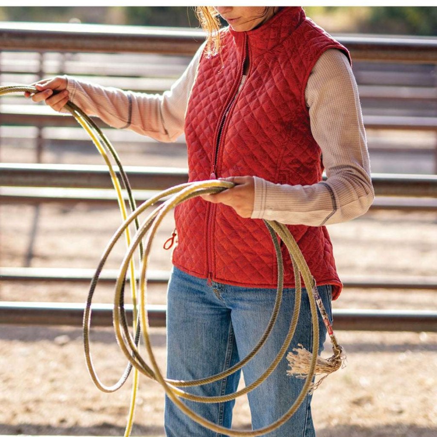 Fashions * | Outback Trading Company Ladies Wilona Orange Vest 29640-Ora Good Quality