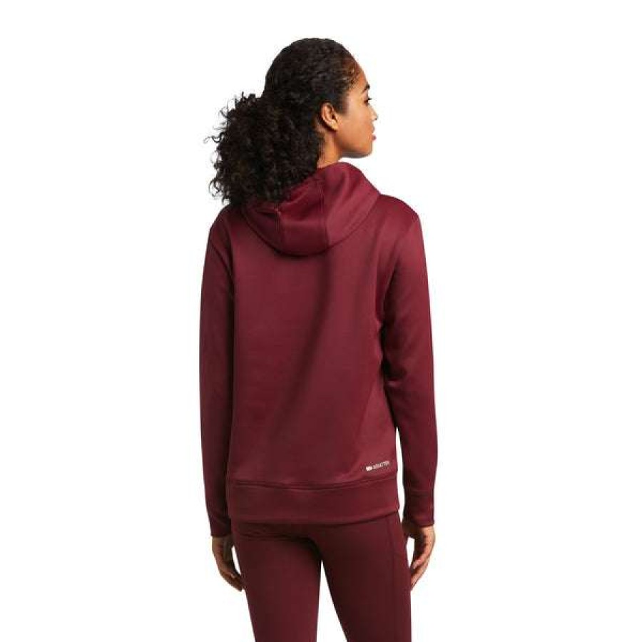 Fashions * | Ariat Ladies Tek Zinfandel Hoodie 10039815 Shop Purple