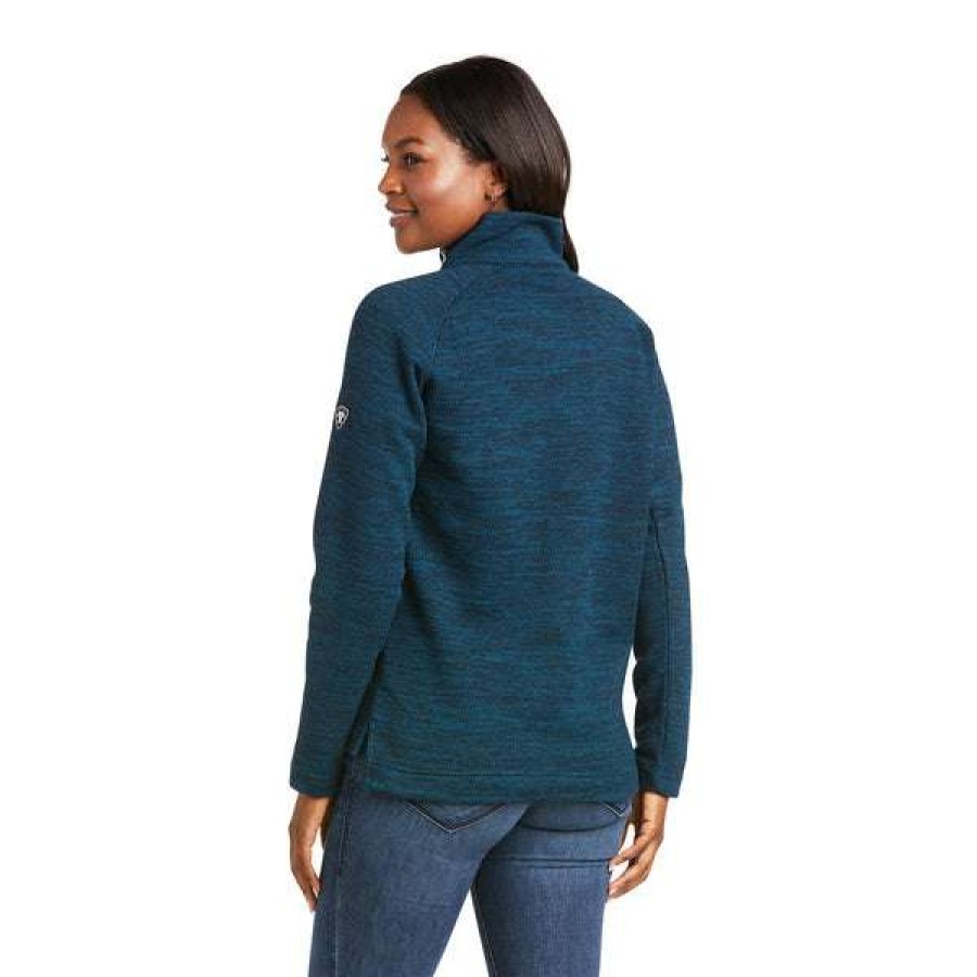 Fashions * | Ariat Ladies Chandail Eurasian Teal Sweatshirt 10037592 Online Blue