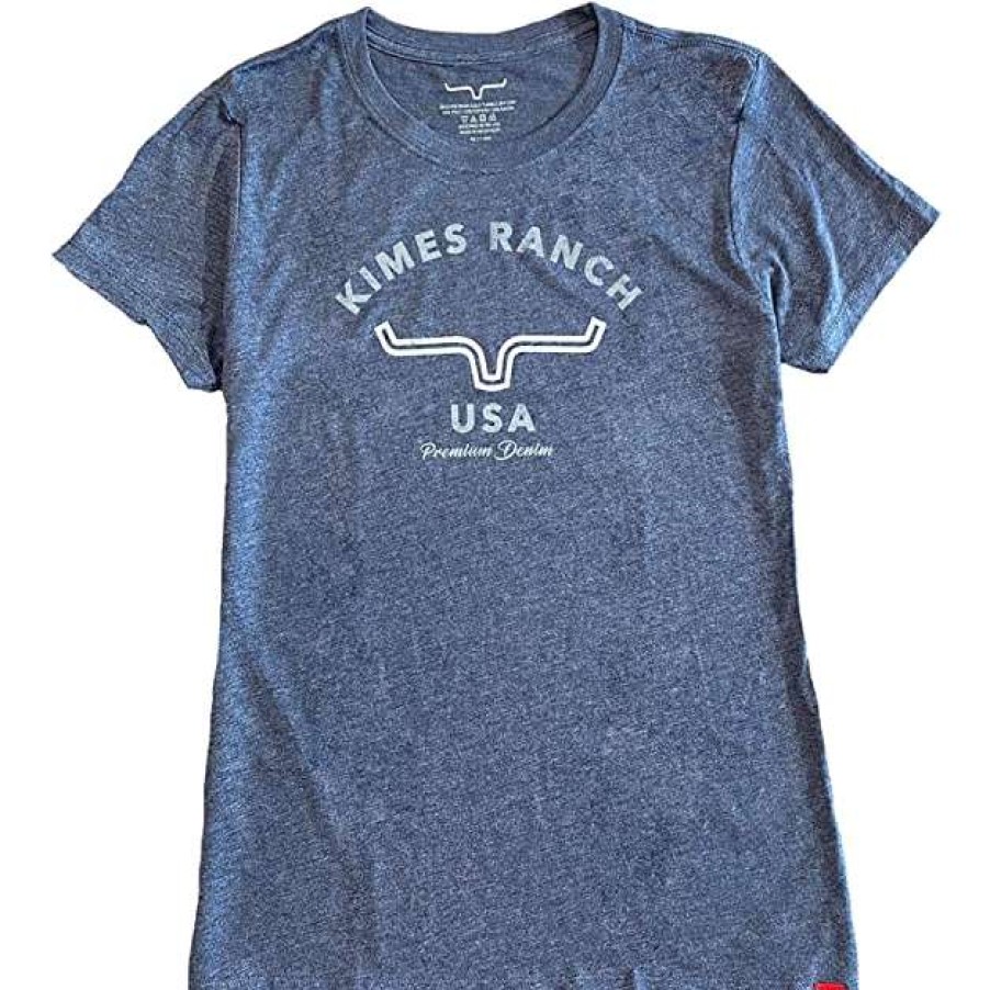 Fashions * | Kimes Ranch Ladies Arch Vintage Navy T-Shirt Arch-Navy Latest Fashion Blue