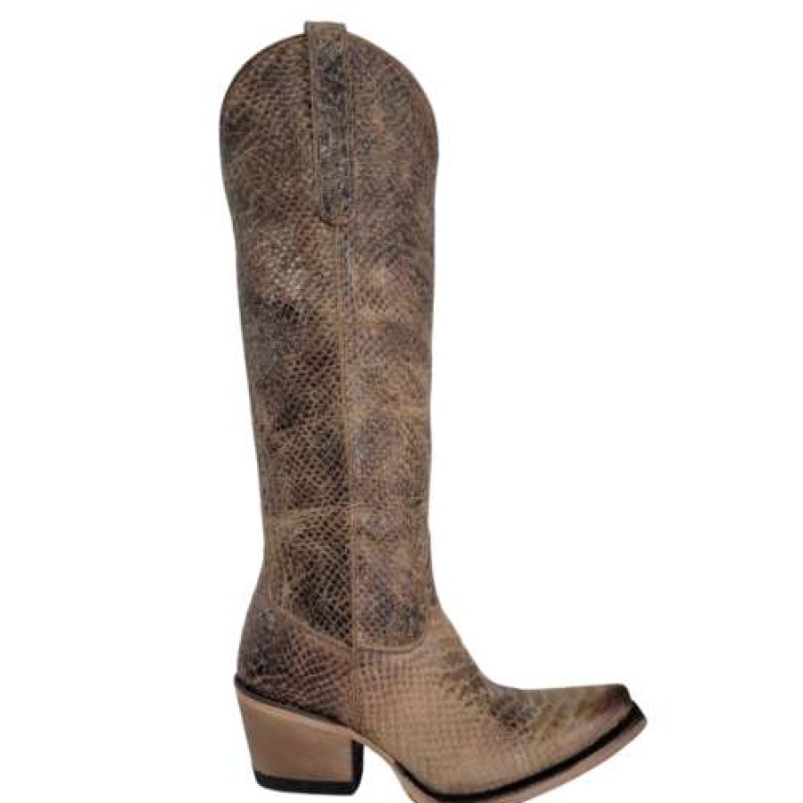 Booties * | Junk Gypsy Ladies Desert Highway Brown Snip Toe Boots Jg0064B Store