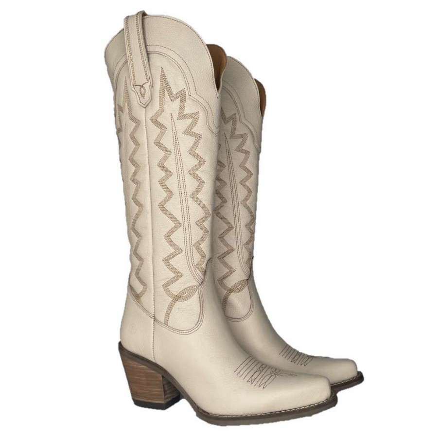 Booties * | Dingo Ladies High Cotton Sand Snip Toe Boots Di936-Snd Flash Sale