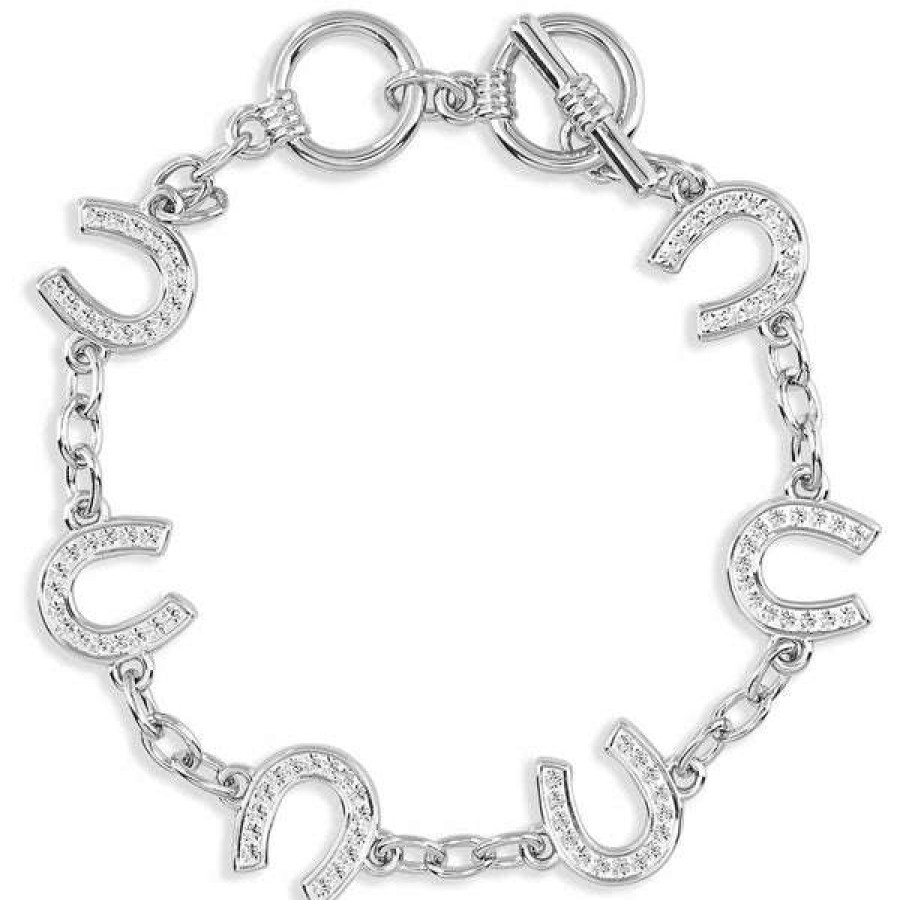 Shoes * | Montana Silversmiths Women'S Horseshoe Up Horseshoe Down Bracelet Bc620 Good Quality