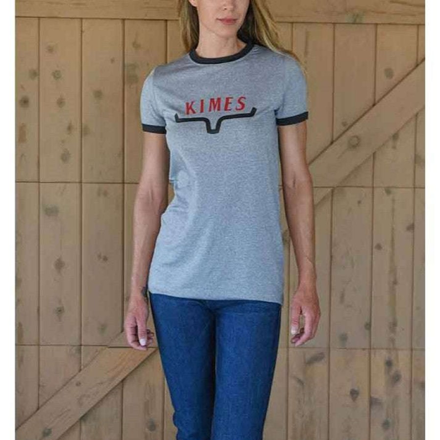 Fashions * | Kimes Ranch Ladies Fast Kimes Tech Short Sleeve T-Shirt Fast-Gry Promotions Grey