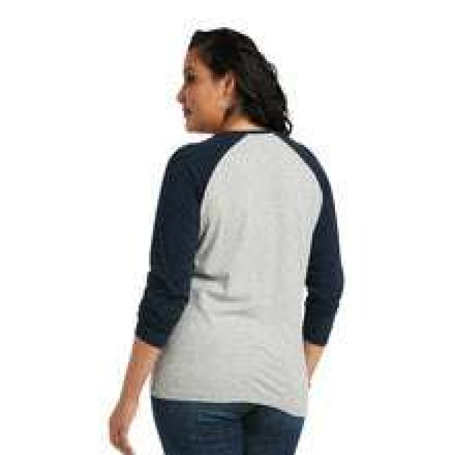 Fashions * | Ariat Ladies Real Graphic Heather Grey T-Shirt 10038061 Promotions