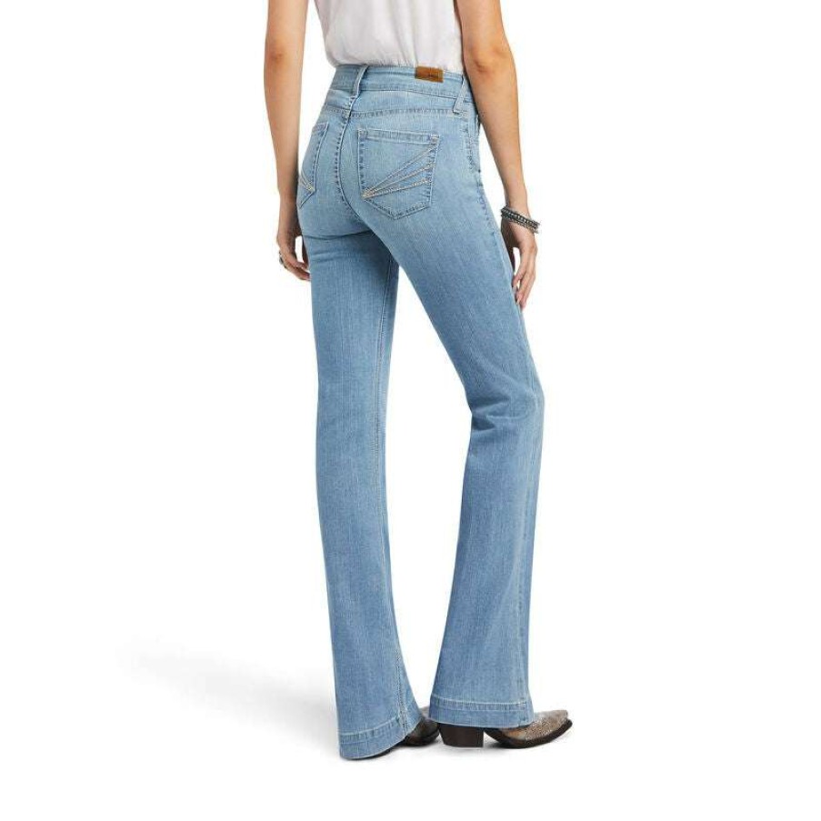 Fashions * | Ariat Ladies Aisha High Rise Denim Jeans 10040504 Special Style Blue