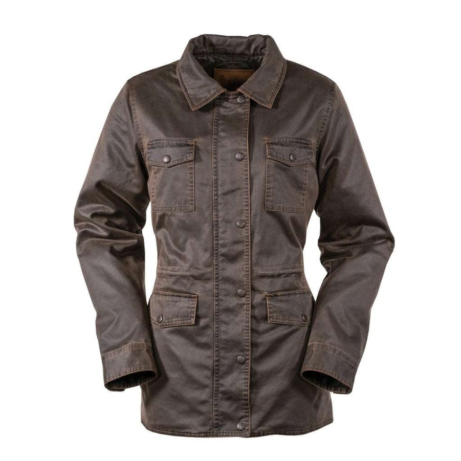 Fashions * | Outback Trading Company Ladies Addison Brown Jacket 29693-Brn Online