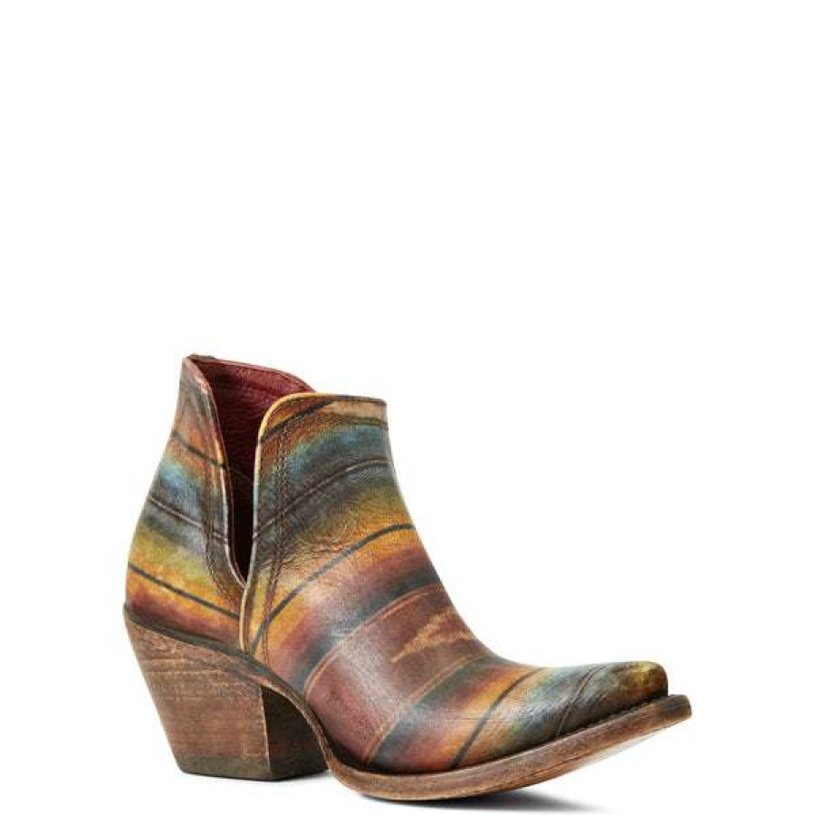 Booties * | Ariat Ladies Dixon Saddle Blanket Snip Toe Ankle Booties 10035805 Bestsellers