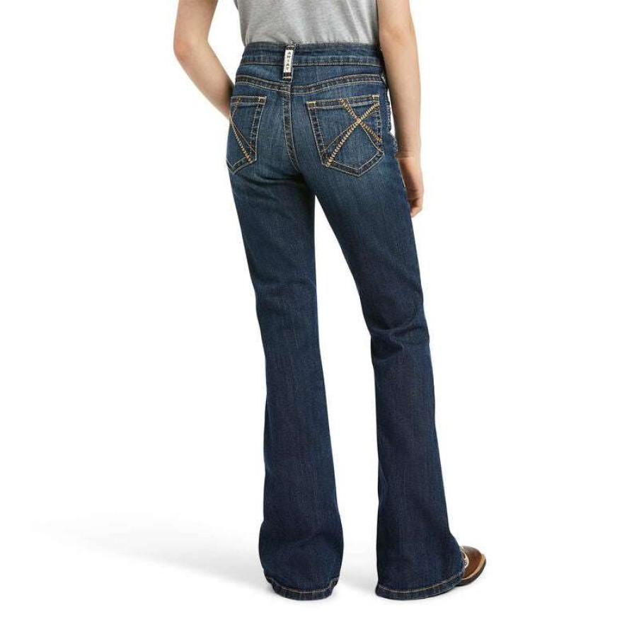 Fashions * | Ariat R.E.A.L Vicky Dresden Flared Jeans 10040808 Bestsellers Blue