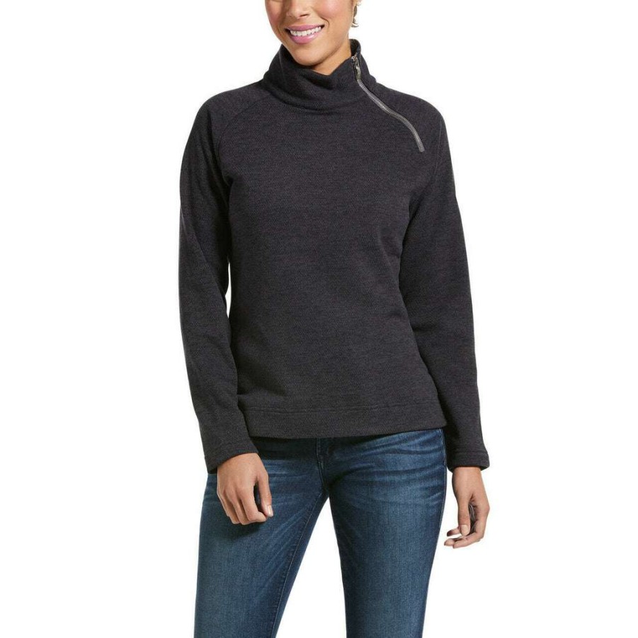 Fashions * | Ariat Ladies Periscope Chandail Sweatshirt 10032886 Discount Online Grey