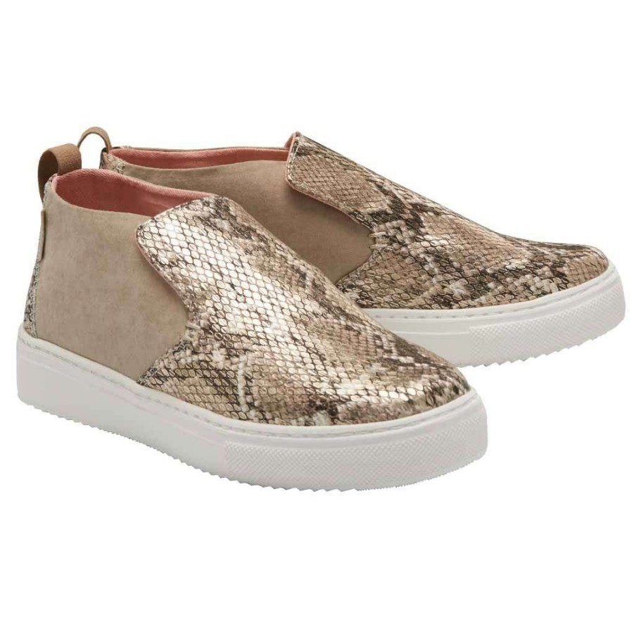 Shoes * | Hey Dude Ladies Peyton Snake Brown Shoes 121791558 Featured