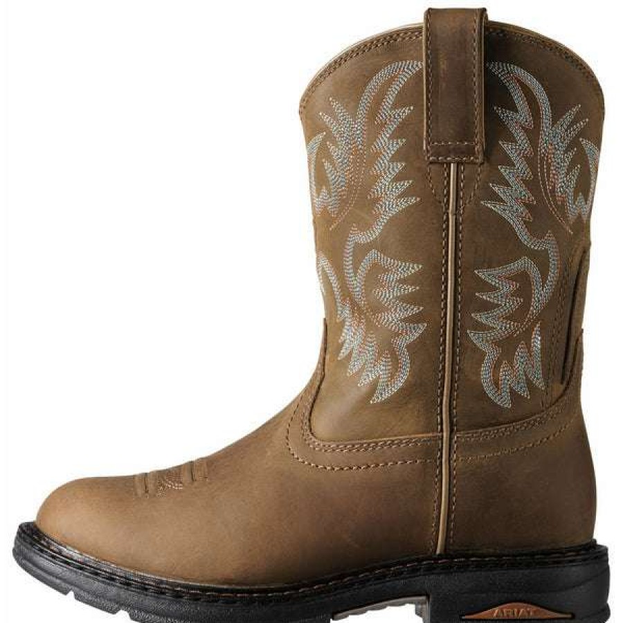 Booties * | Ariat Ladies Tracey Composite Toe Dusted Work Boot 10008634 Store Brown