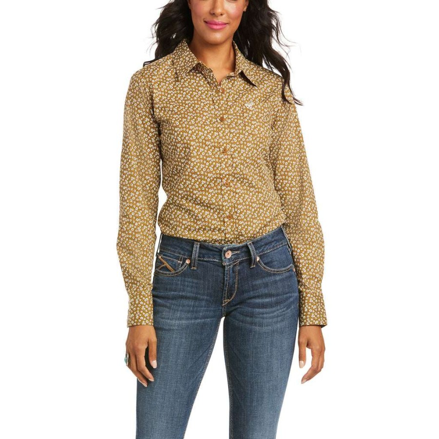 Fashions * | Ariat Ladies Long Sleeve Kirby Rucksack Button Up Shirt 10035524 Special Style