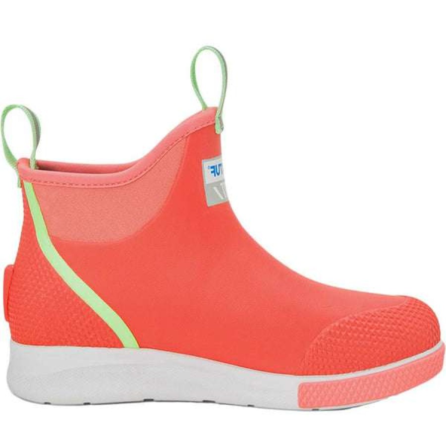 Booties * | Xtratuf Ladies Ankle Deck Sport Coral Rubber Boots Adsw-400 Lower Prices Pink