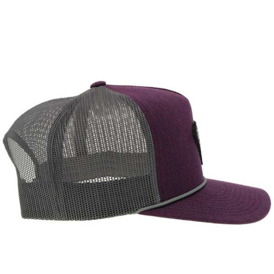 Fashions * | Hooey Ladies Rope Like A Girl Purple & Grey Snapback Hat 2149T-Plgy Promotions