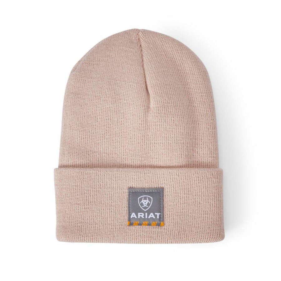 Fashions * | Ariat Ladies Rebar Watch Pink Beanie Cap 10041516 Promotions