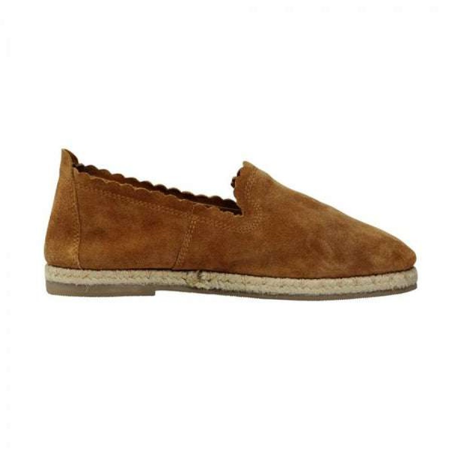 Shoes * | Myra Ladies Velvet Espadrilles Slip-On Shoes S-2993 Store Brown