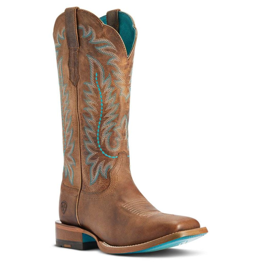 Booties * | Ariat Ladies Frontier Tilly Rodeo Tan Western Boots 10042423 Good Quality