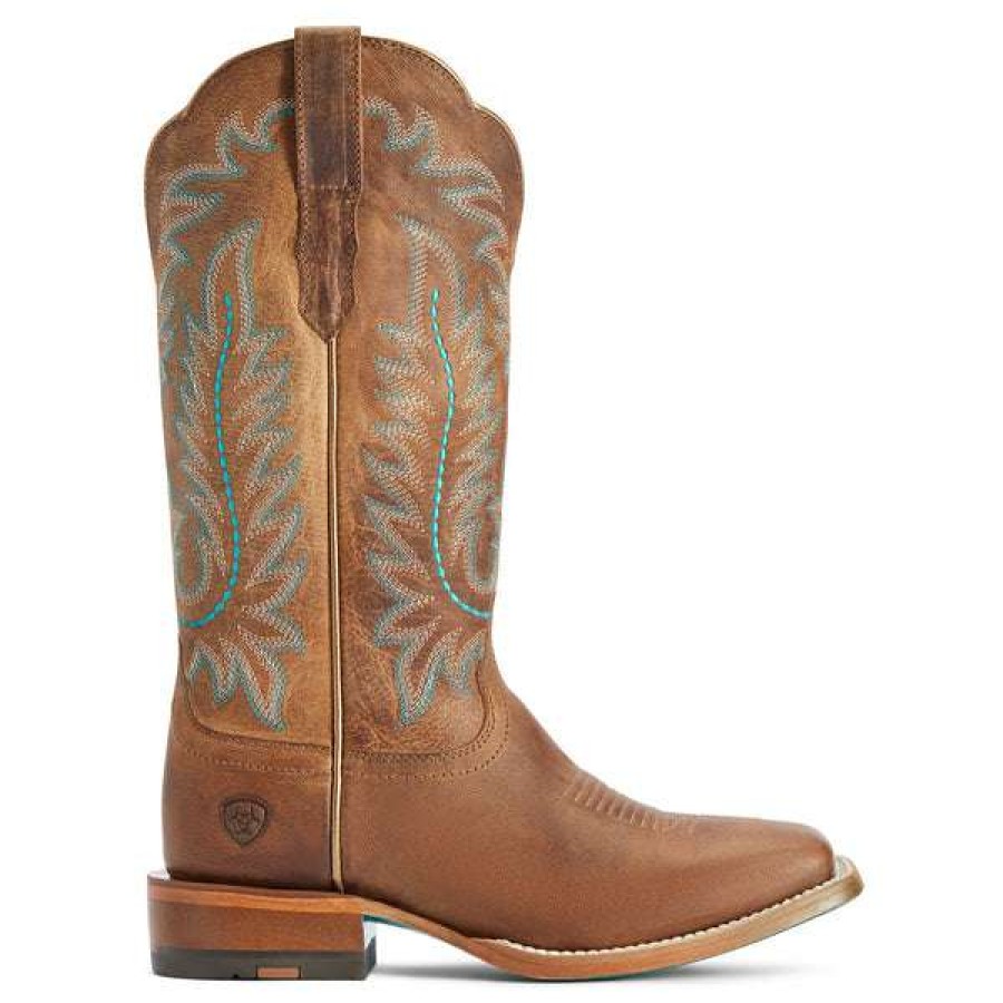 Booties * | Ariat Ladies Frontier Tilly Rodeo Tan Western Boots 10042423 Good Quality