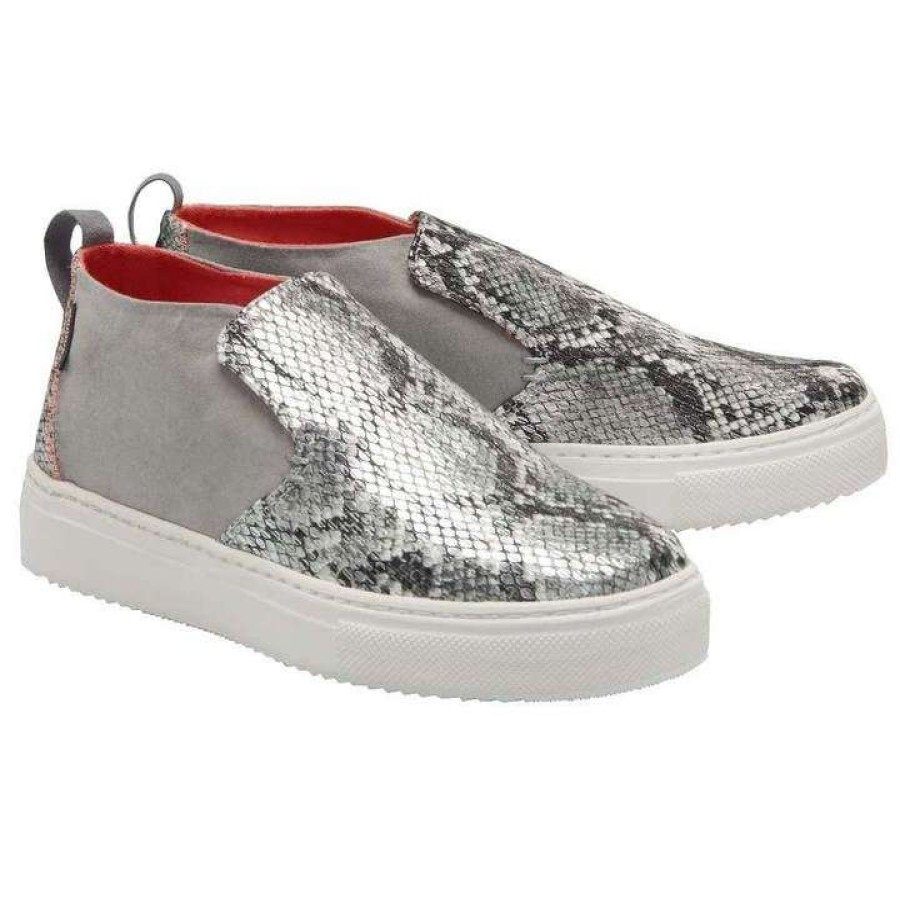 Shoes * | Hey Dude Ladies Peyton Snake Grey Shoes 121793172 Fashion