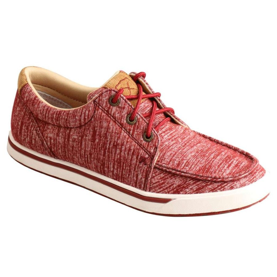 Shoes * | Twisted X Ladies Kicks Casual Lace Round Toe Red Shoe Wca0049 Bestsellers