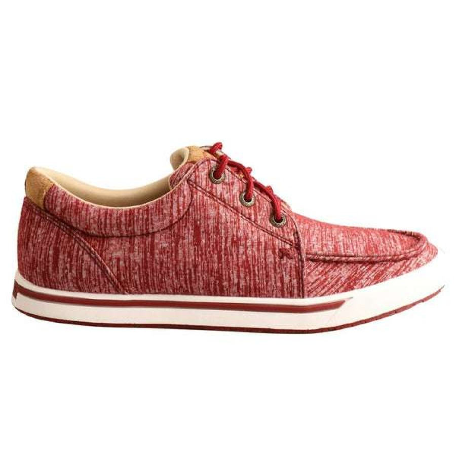 Shoes * | Twisted X Ladies Kicks Casual Lace Round Toe Red Shoe Wca0049 Bestsellers