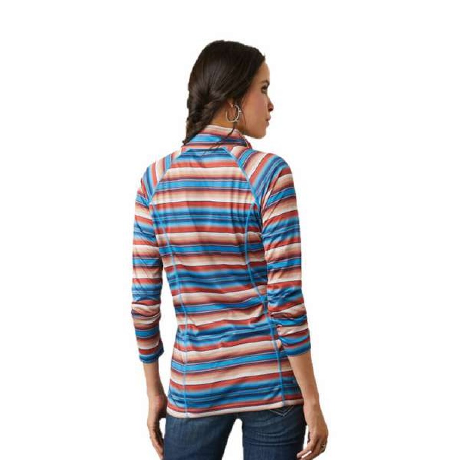 Fashions * | Ariat Women'S Laguna 1/4 Zip Horizon Serape Pullover 10041453 Bestsellers Multicolor