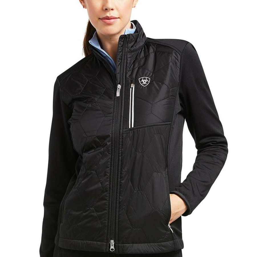 Fashions * | Ariat Ladies Fusion Black Insulted Jacket 10039218 Special Style