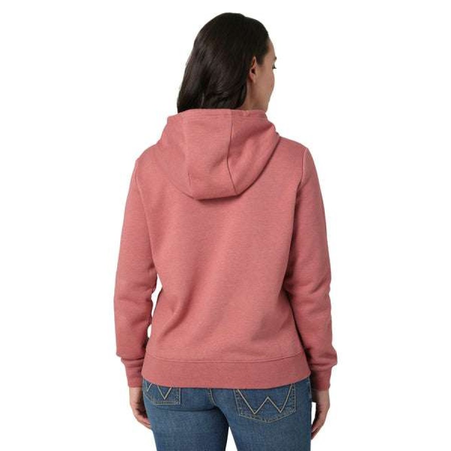 Fashions * | Wrangler Ladies George Strait Graphic Hoodie 112319175 Bestsellers Pink