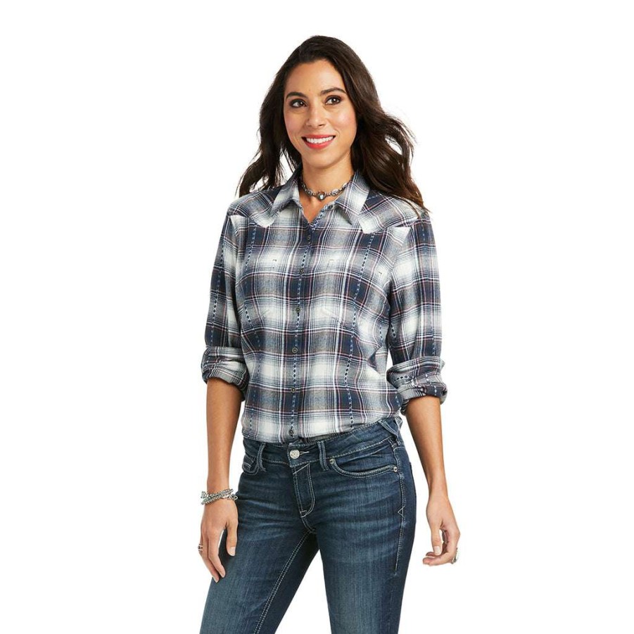 Fashions * | Ariat Ladies R.E.A.L Billie Jean Long Sleeve Shirt 10037709 Bestsellers