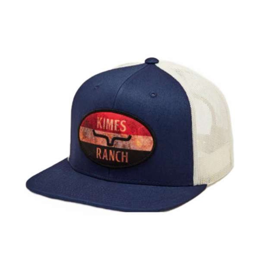 Fashions * | Kimes Ranch Men'S American Standard Navy Trucker Hat Kr683-Nvy Featured