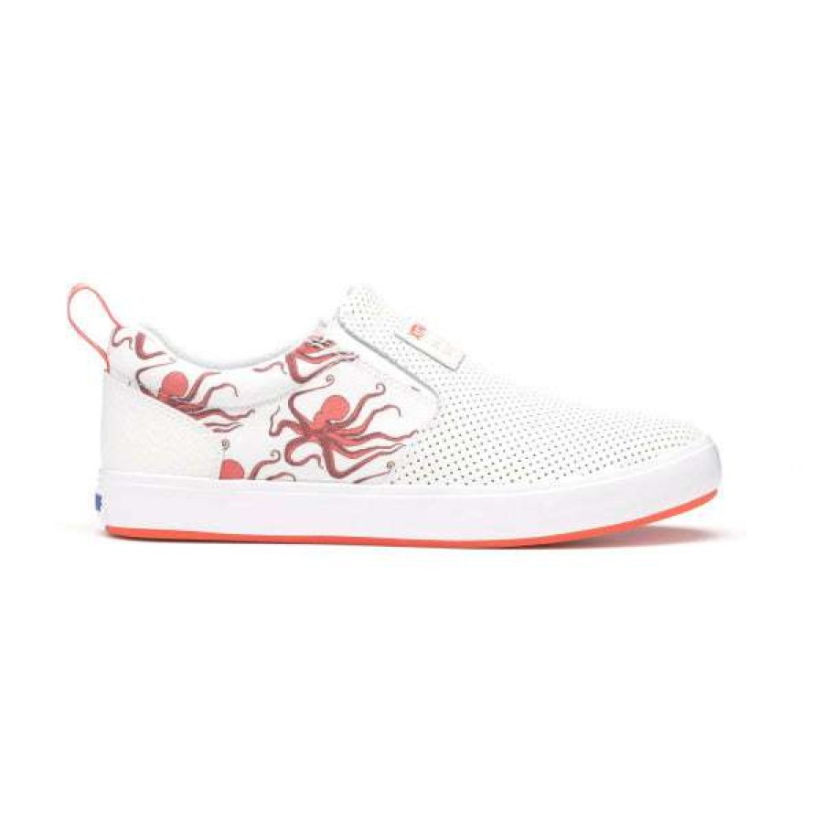 Shoes * | Xtratuf Ladies Salmon Sisters Sharkbyte Leather Slip-On Shoes Xsw-101 Fashionable White