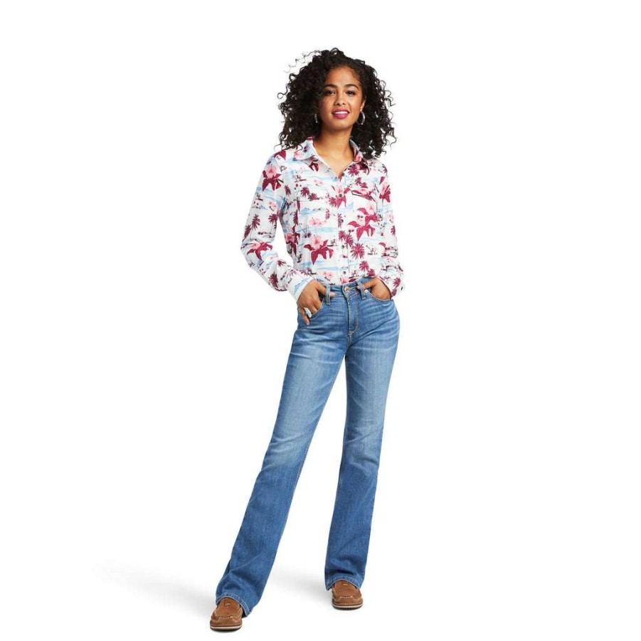 Fashions * | Ariat Ladies Western Venttek Lost In Paradise Shirt 10039810 Fashion Multicolor