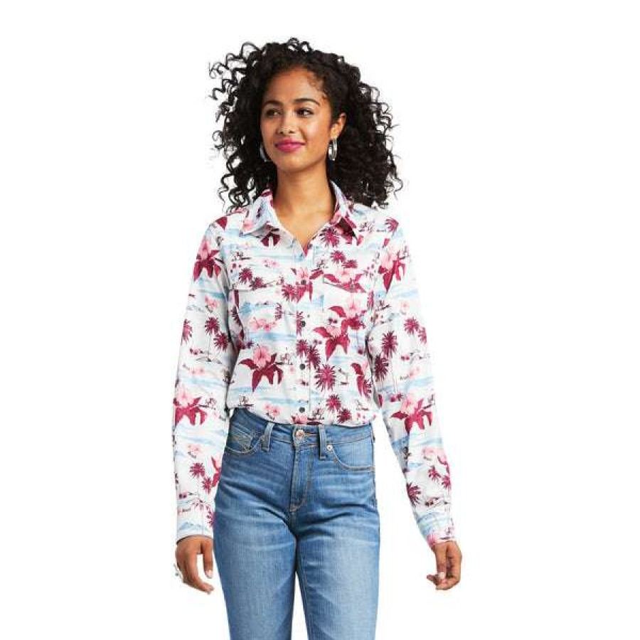 Fashions * | Ariat Ladies Western Venttek Lost In Paradise Shirt 10039810 Fashion Multicolor