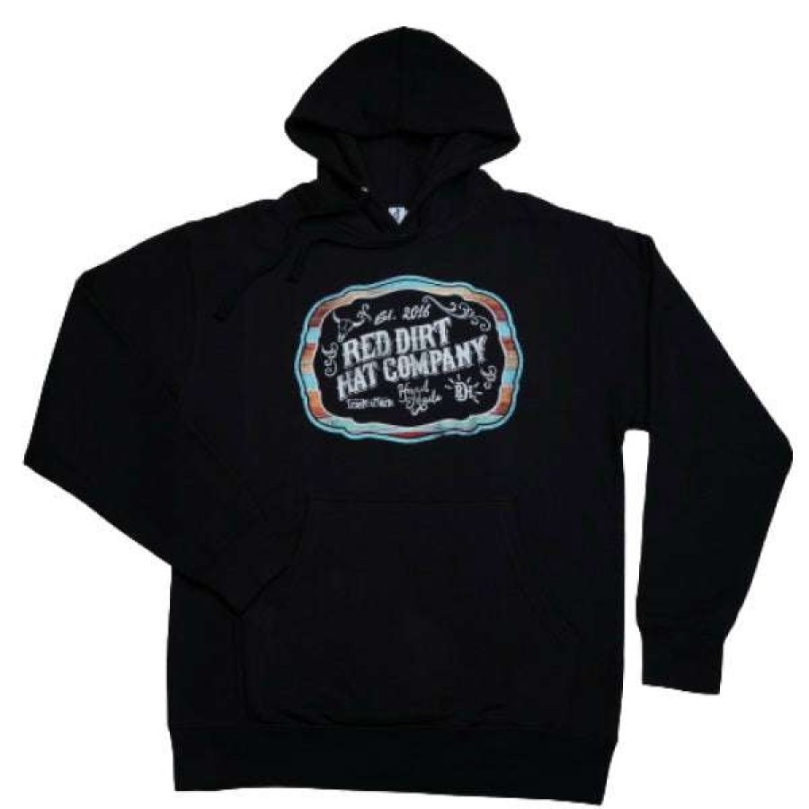 Fashions * | Red Dirt Hat Co. Ladies Moonshine Black Hoodie Sweatshirt Rdhc-T-44 Bestsellers