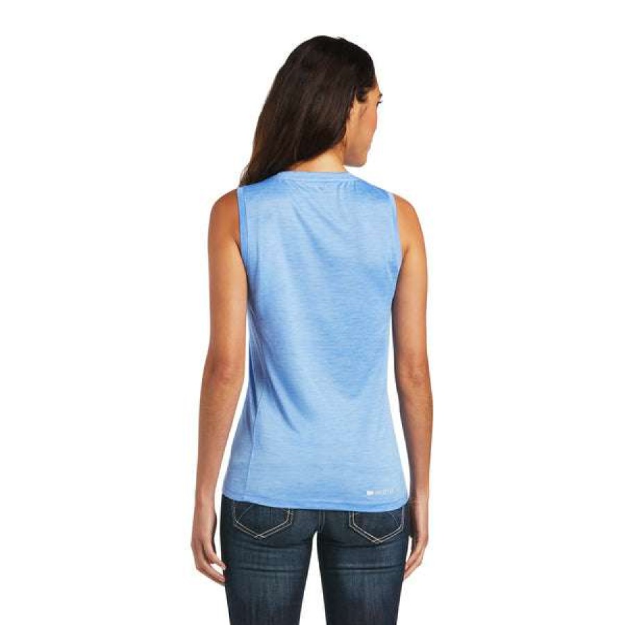 Fashions * | Ariat Women'S Laguna Sleeveless Reykjavik Tank 10040591 Excellent Quality Blue