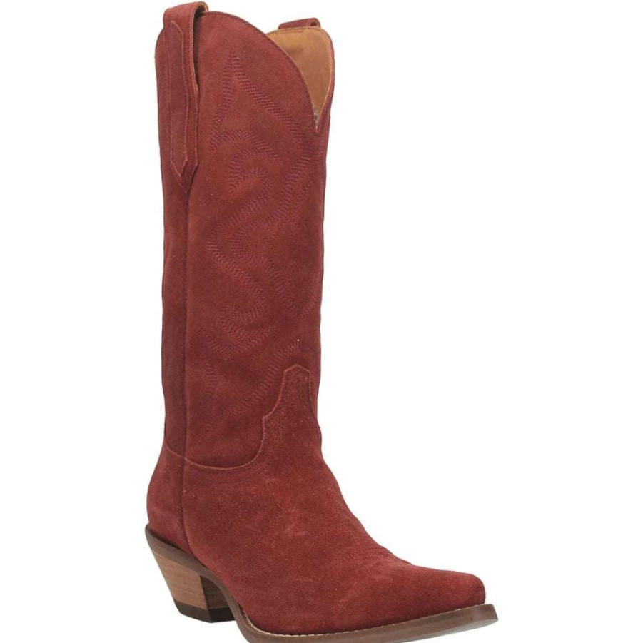 Booties * | Dingo Ladies Out West Cranberry Tall Western Boots Di920-Rd12 Good Quality Red