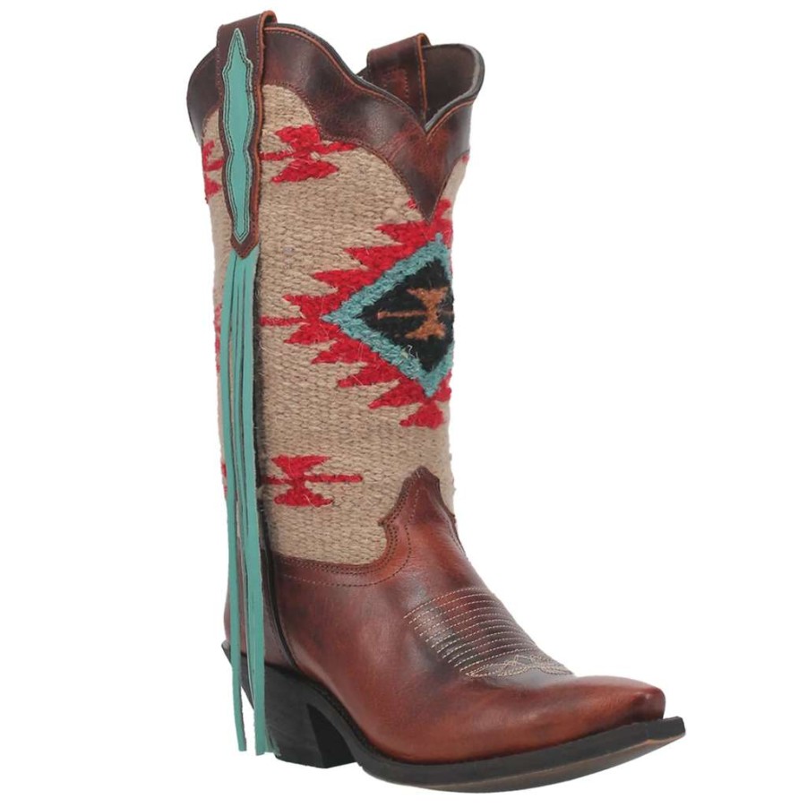 Booties * | Laredo Ladies Bailey Western Snip Toe Boots 52375 Crazy Deals Brown